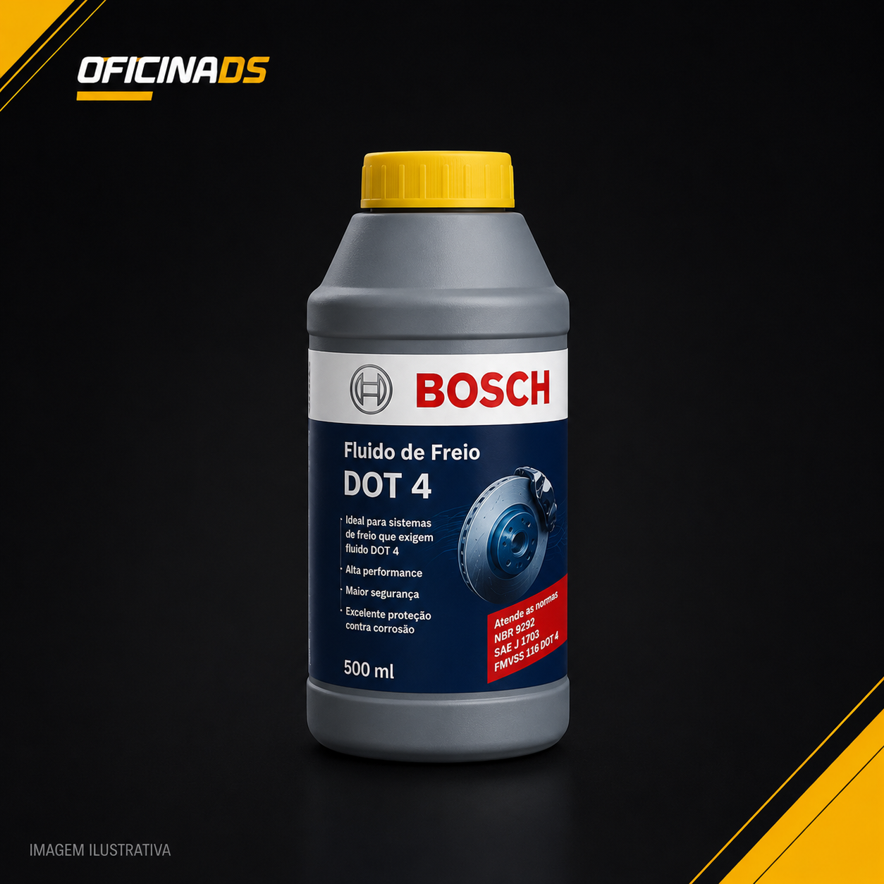 Fluido de Freio DOT 4 Bosch 500ml