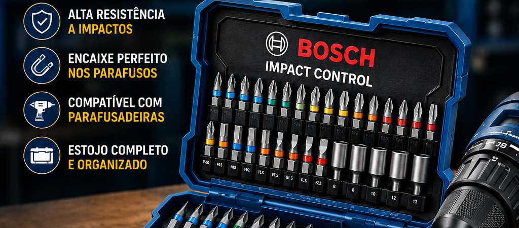 Bosch Impact Control 36 Peças: O Melhor Jogo de Bits para Parafusadeira em 2026